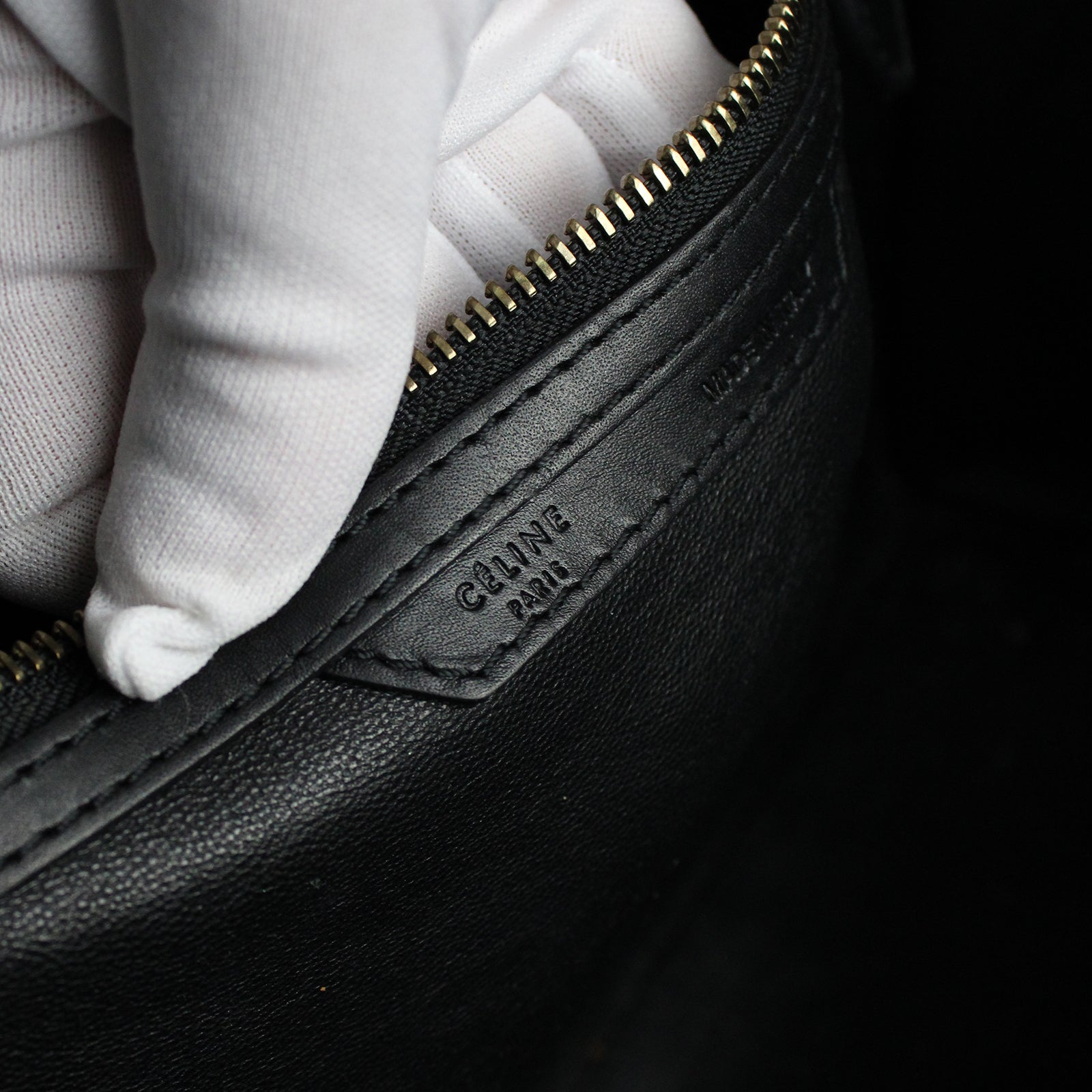 CELINE - Sac à main Luggage bicolore