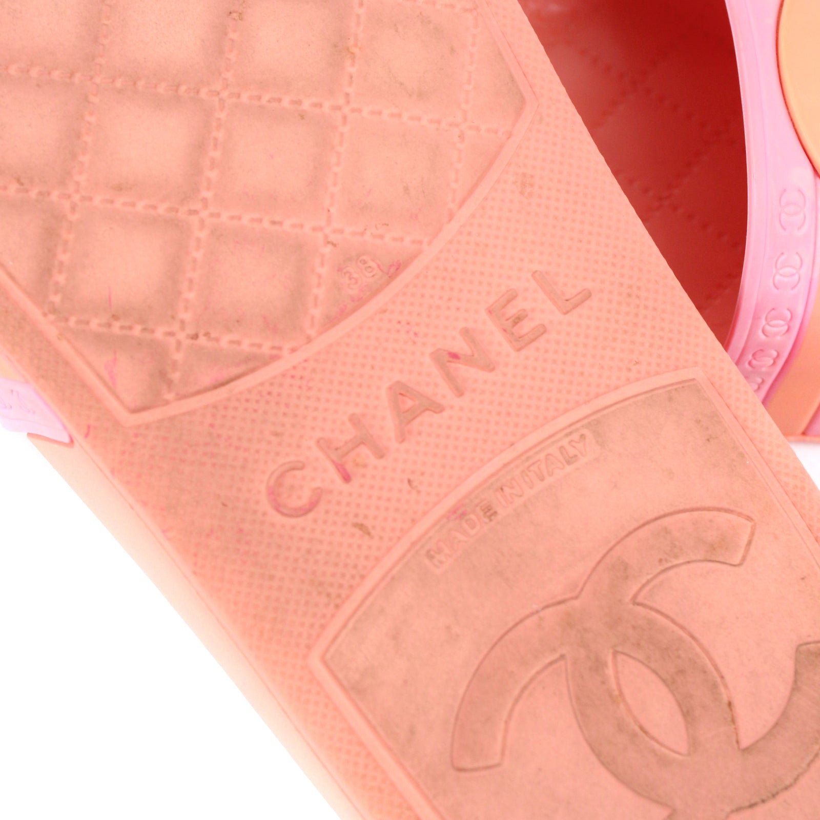 CHANEL - Rubber sandals (T38)