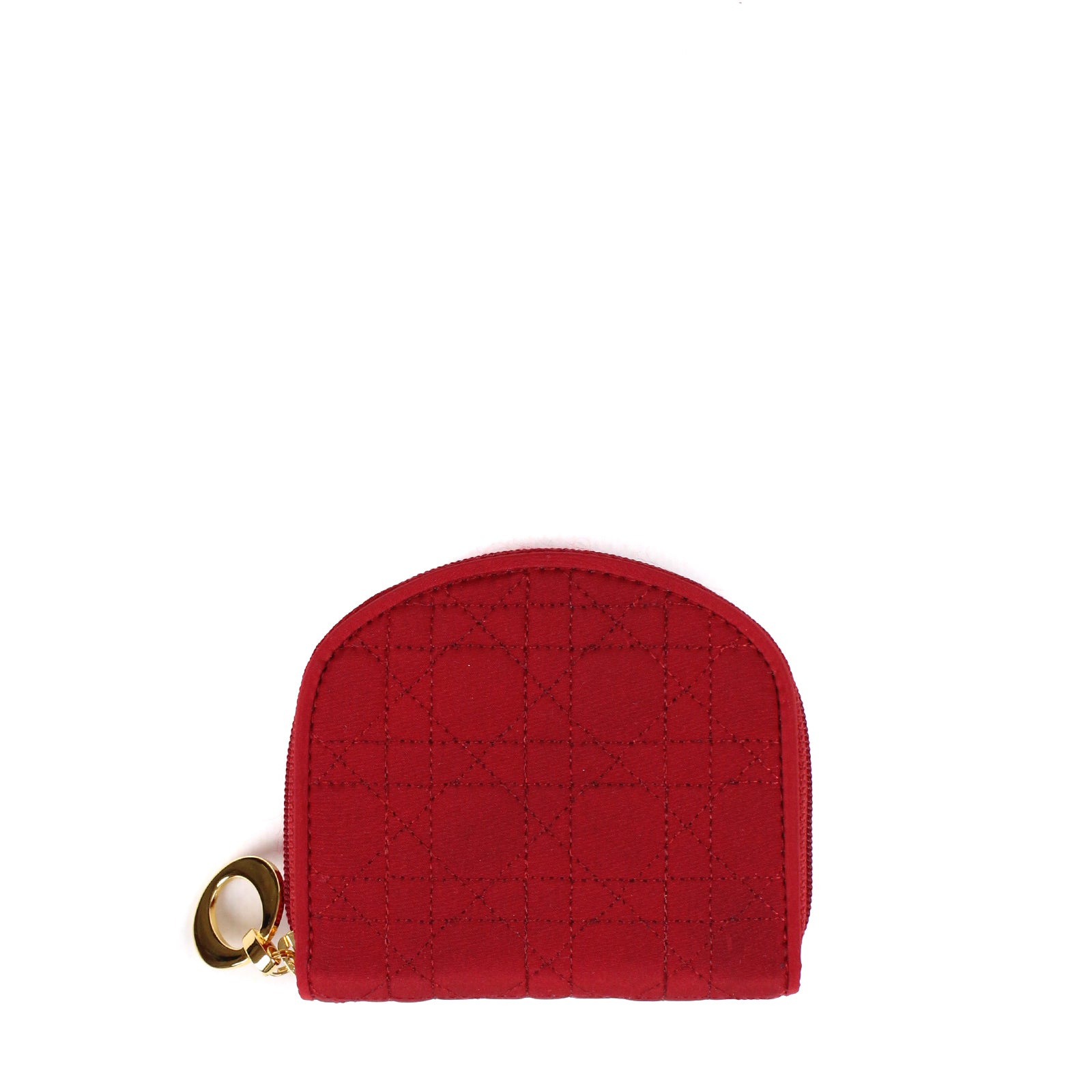 DIOR - Portefeuille Lady Dior en toile