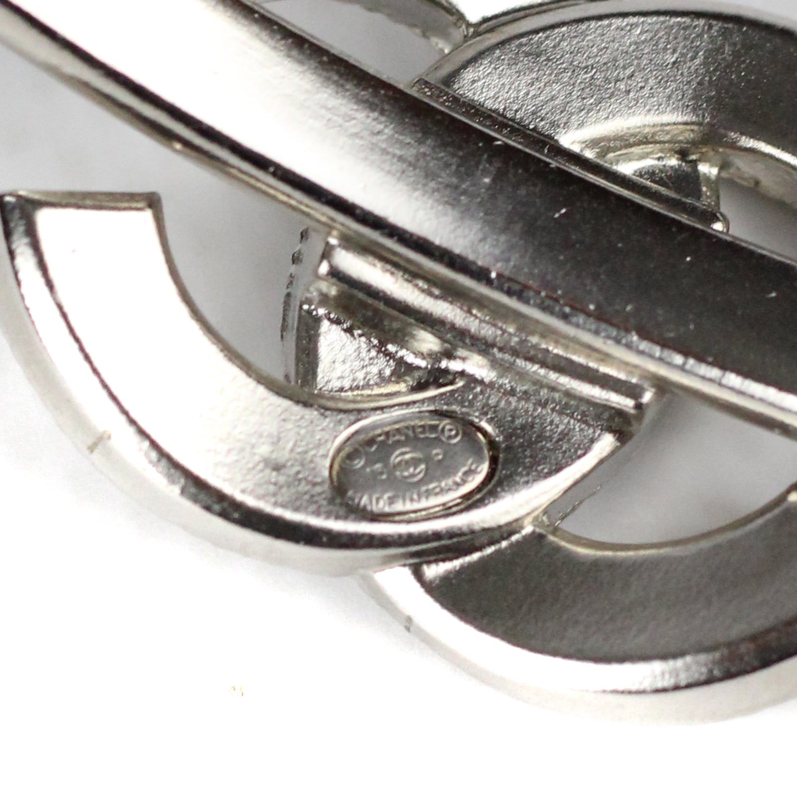 CHANEL - Silver bangle bracelet