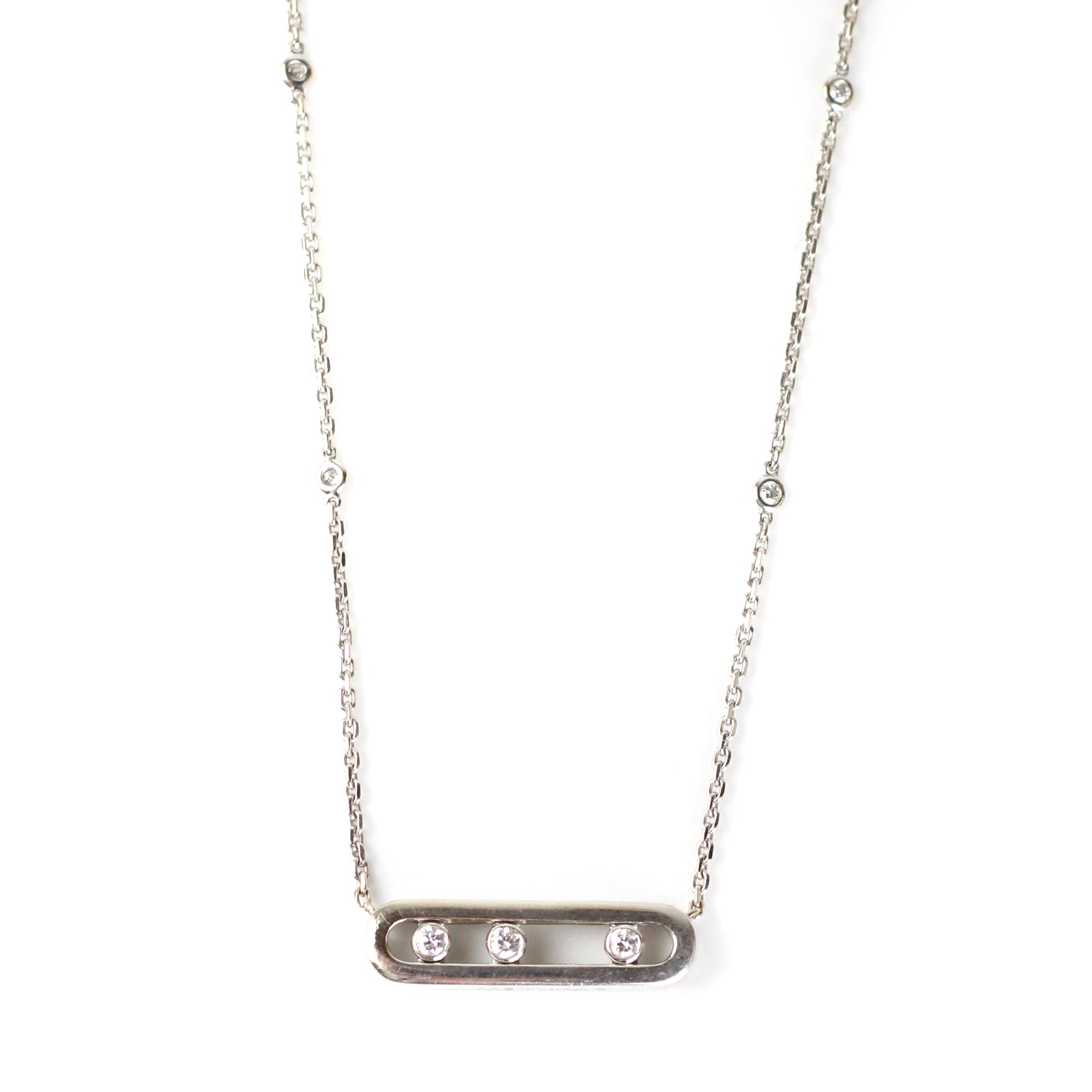 MESSIKA - Collier en diamant or blanc Baby Move