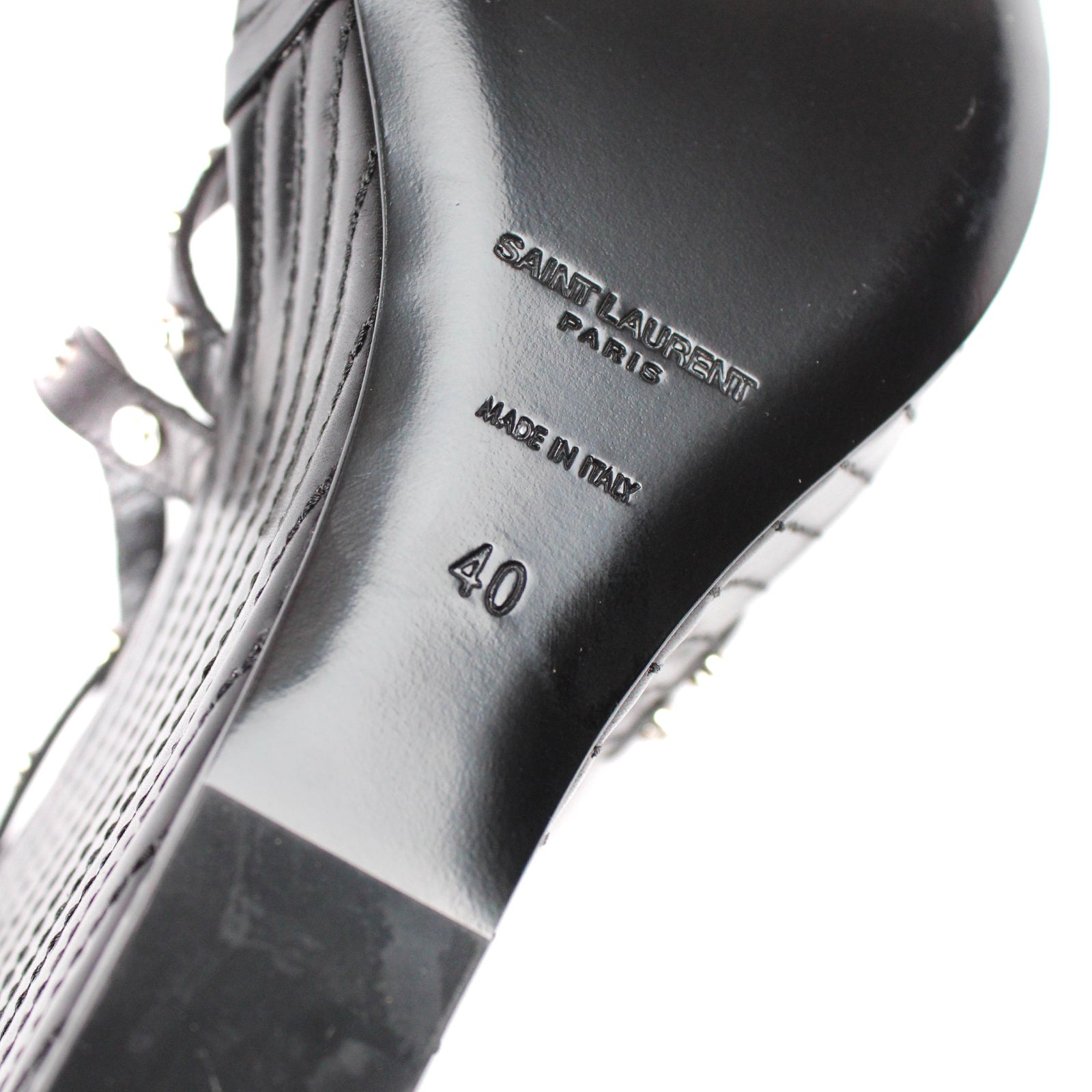 SAINT LAURENT - Sandales à plateforme (T40)