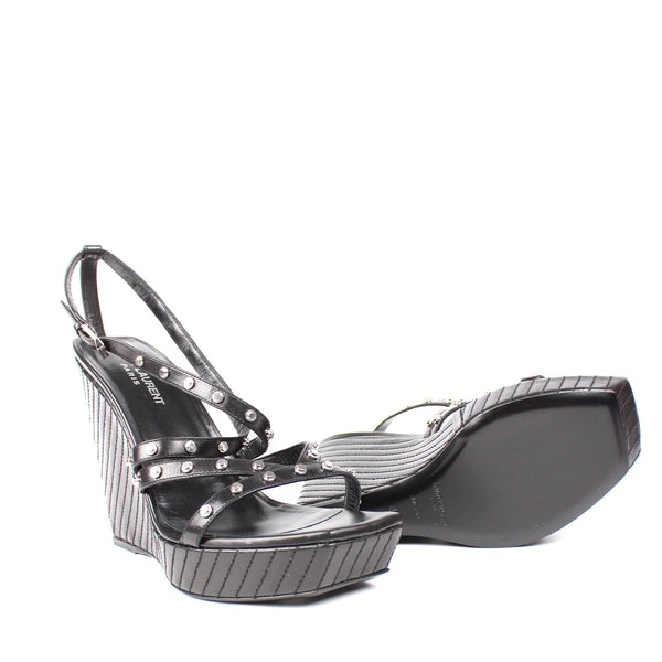 SAINT LAURENT - Sandales à plateforme (T40)
