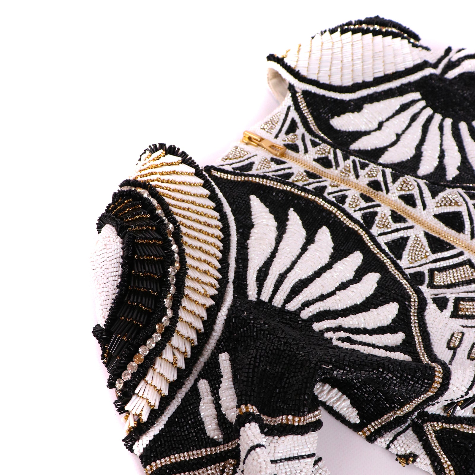BALMAIN x H&amp;M - Polyester beaded and rhinestone dress (T36)