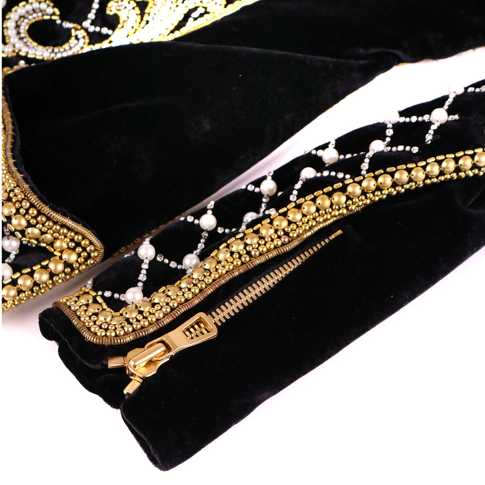 BALMAIN - Robe en viscose ornée de perles (T34)