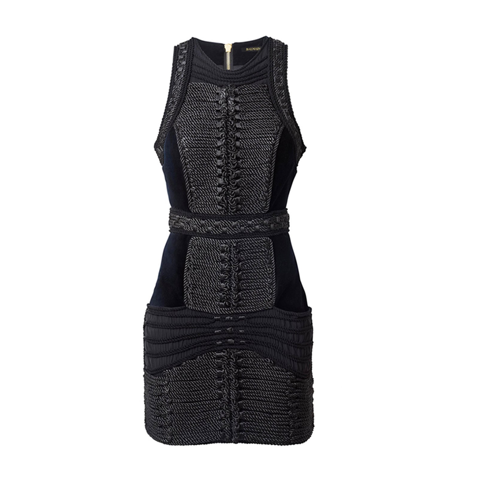BALMAIN x H&amp;M - Black cotton dress (T34)