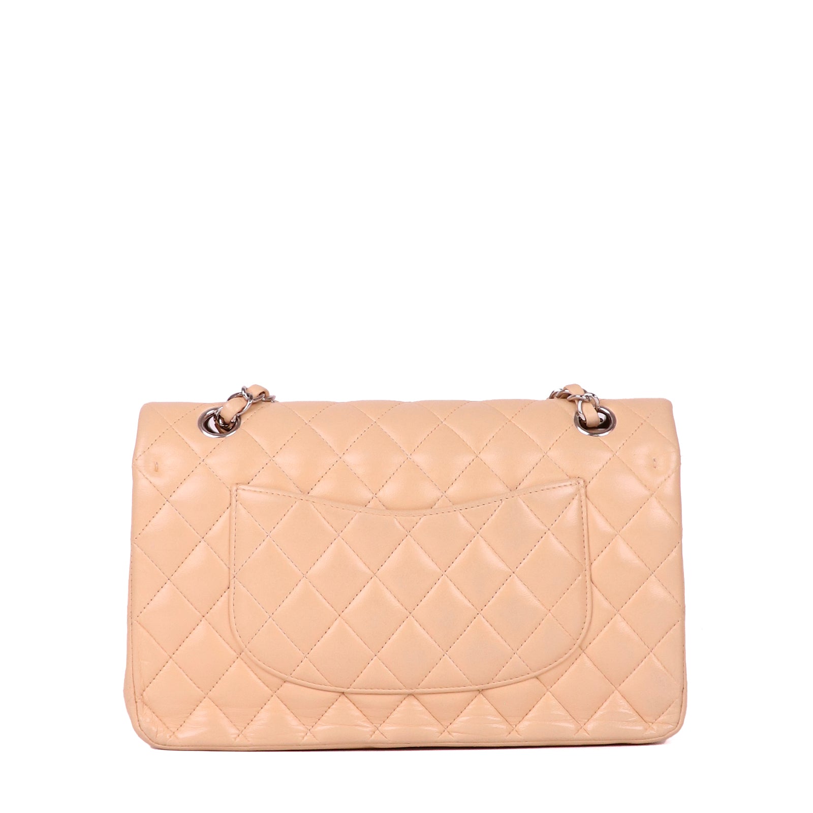 CHANEL - Sac Timeless medium en cuir beige