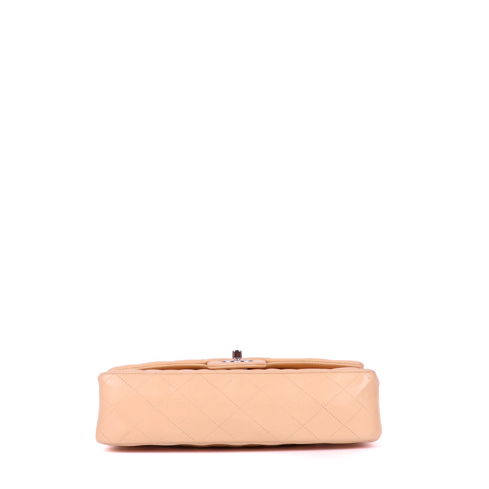 CHANEL - Sac Timeless medium en cuir beige