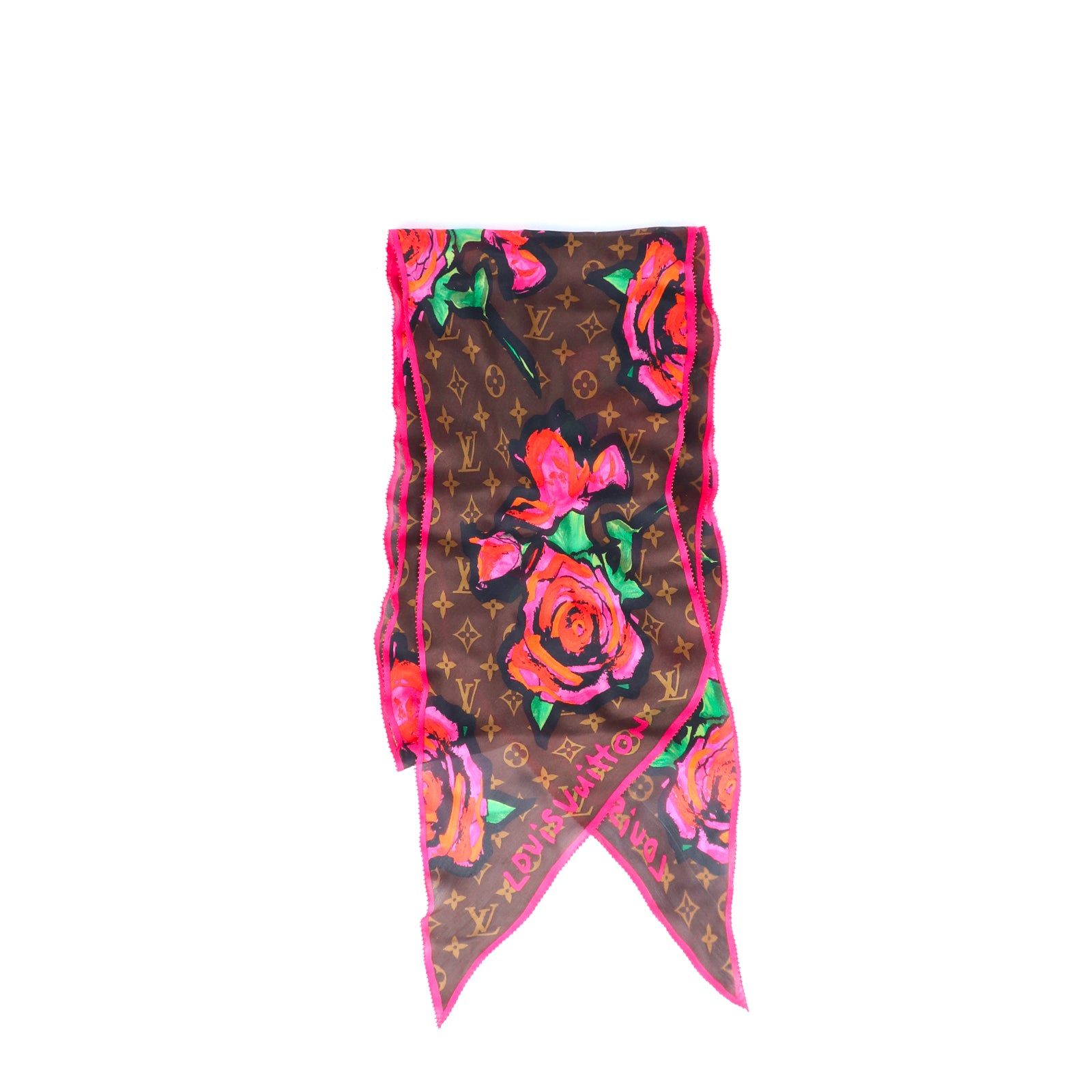 LOUIS VUITTON - LV x Stephen Sprouse silk scarf