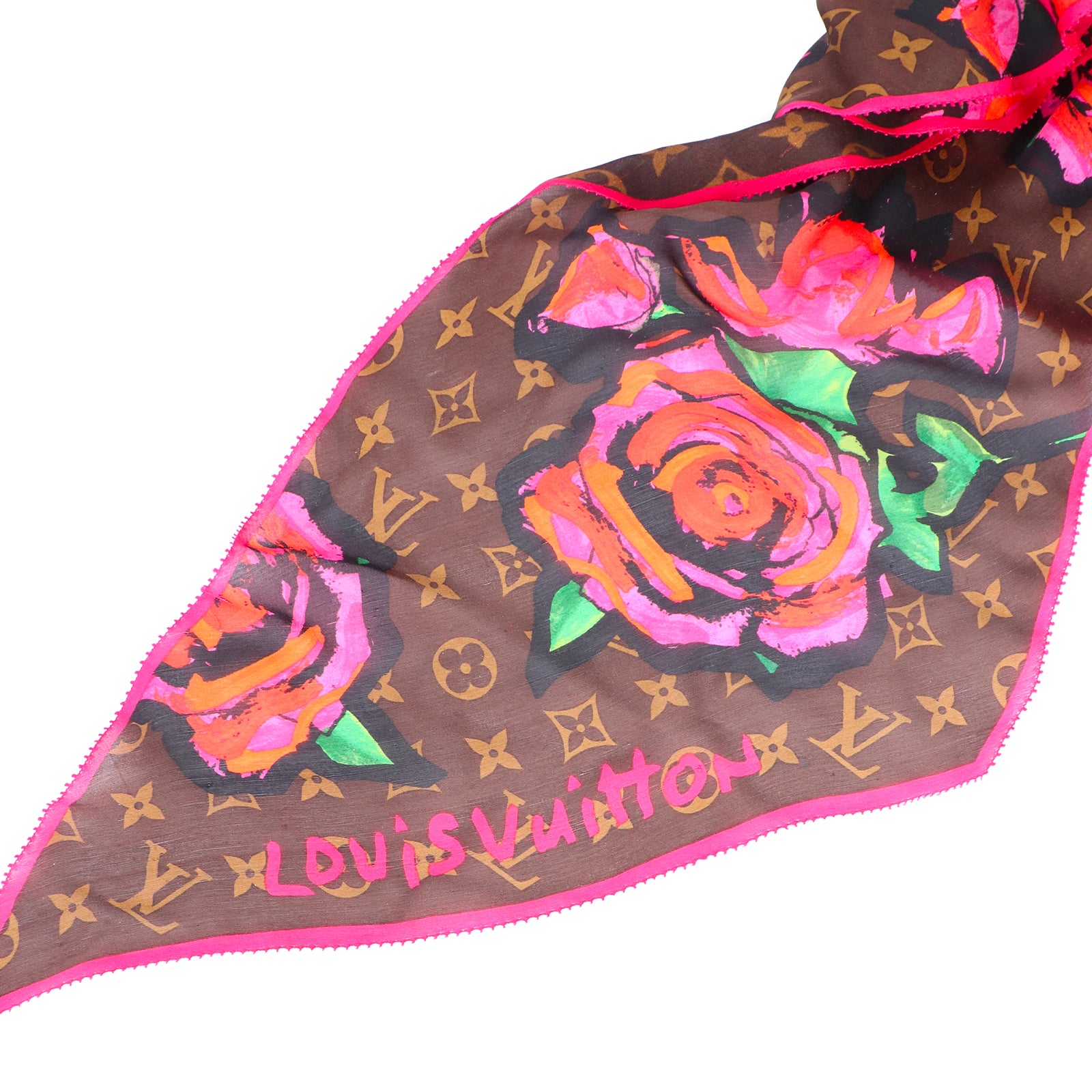 LOUIS VUITTON - LV x Stephen Sprouse silk scarf