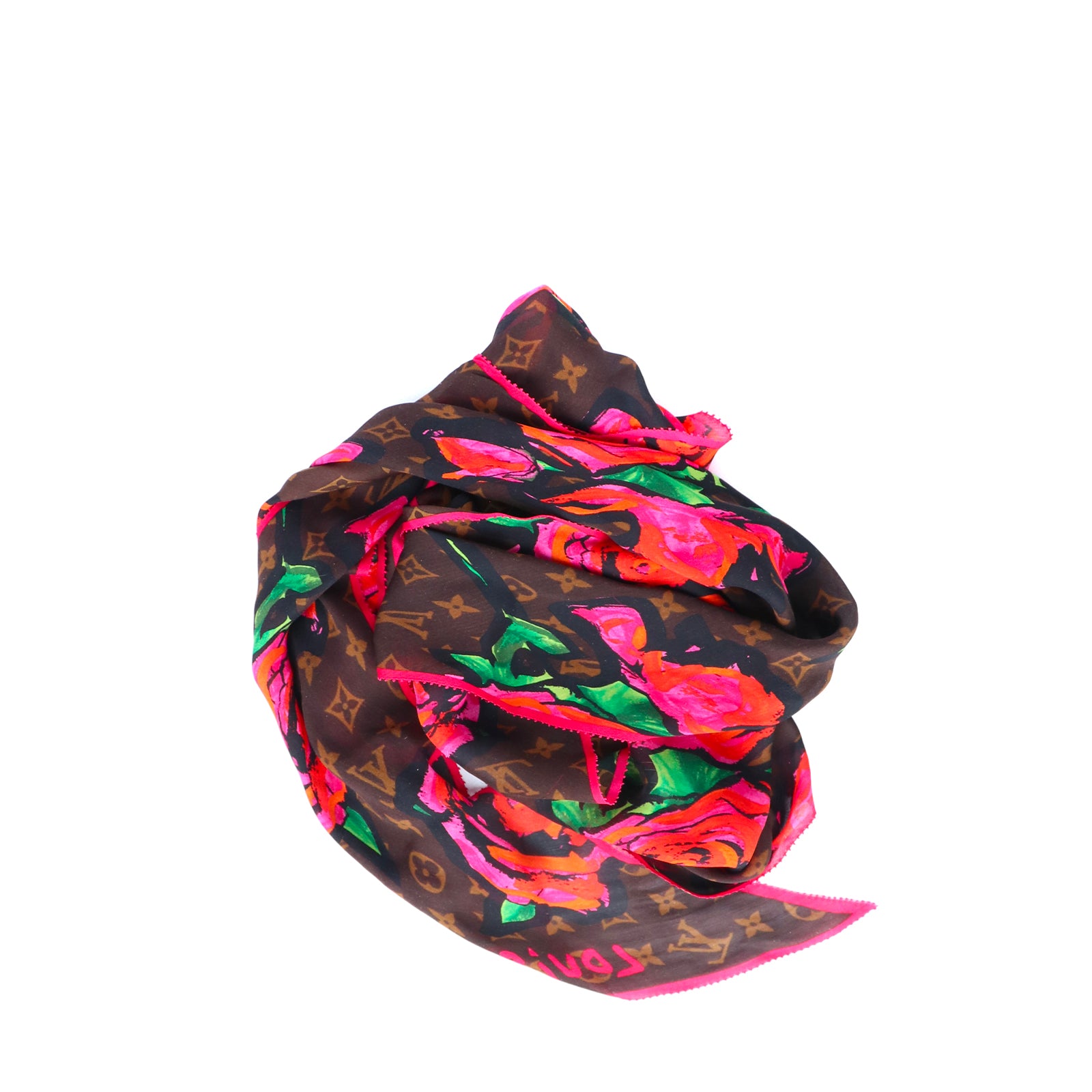 LOUIS VUITTON - LV x Stephen Sprouse silk scarf
