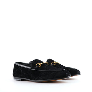 GUCCI - Jordaan GG velvet loafers (T36.5)