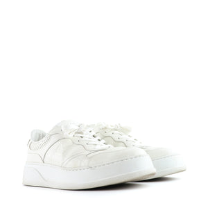 GUCCI - GG embossed leather sneakers (T44)