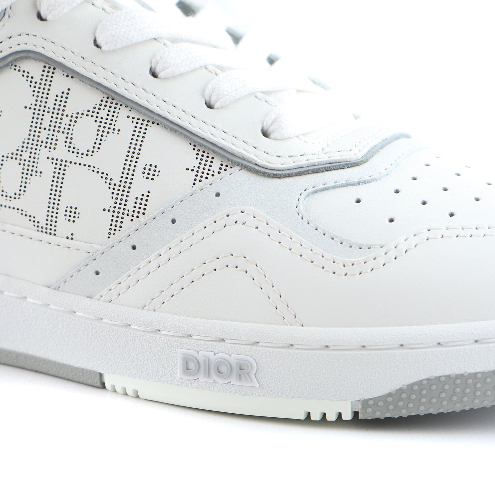 DIOR - Sneakers B27 High en cuir blanc et gris (T40)