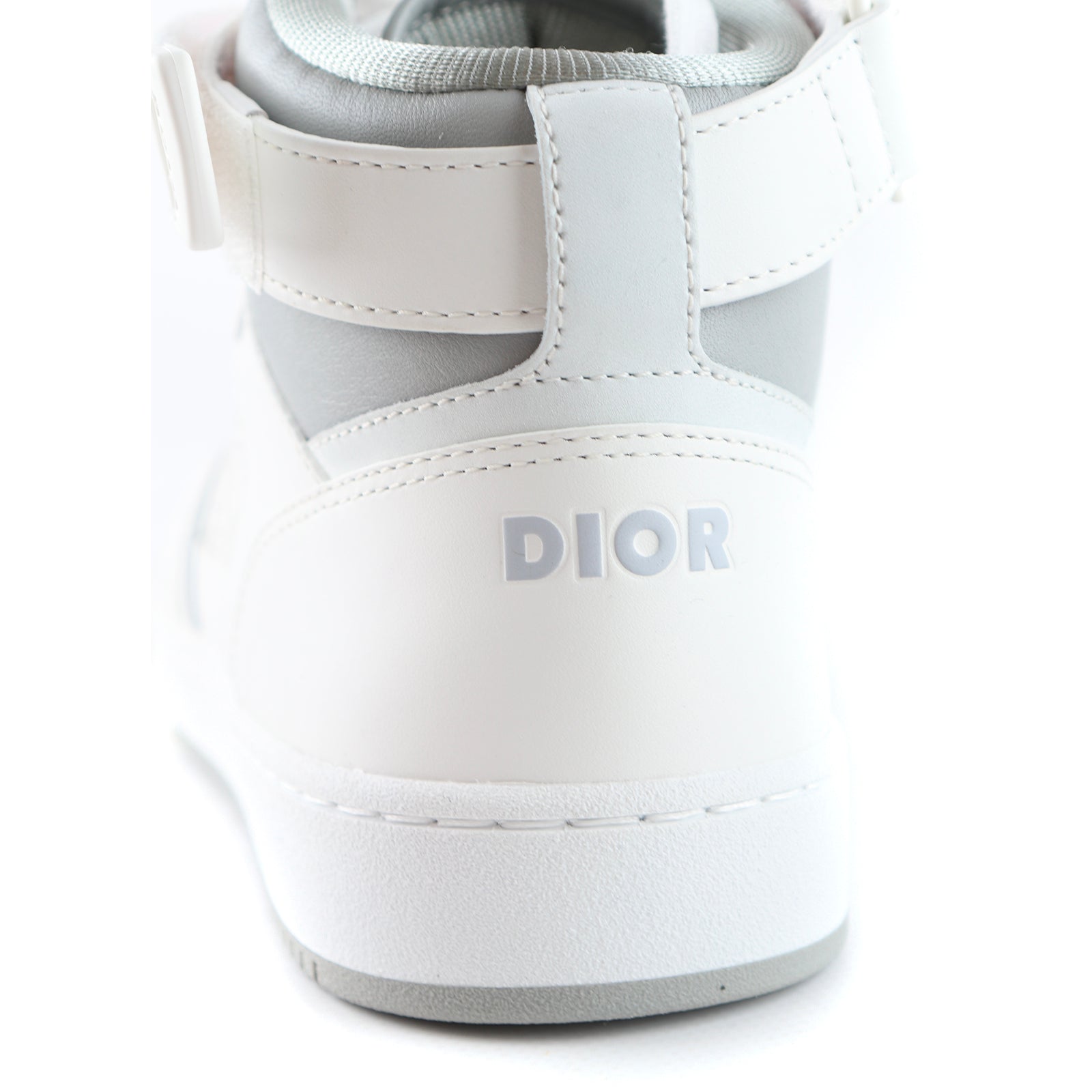 DIOR - Sneakers B27 High en cuir blanc et gris (T40)