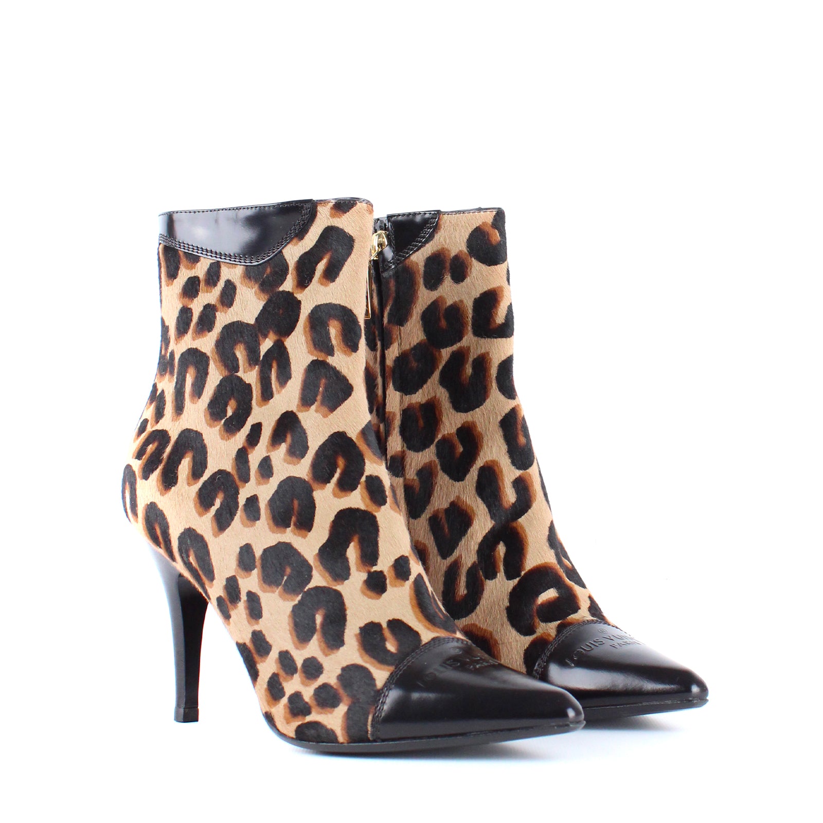 LOUIS VUITTON - LV x Stephen Sprouse leopard ankle boots (T37)
