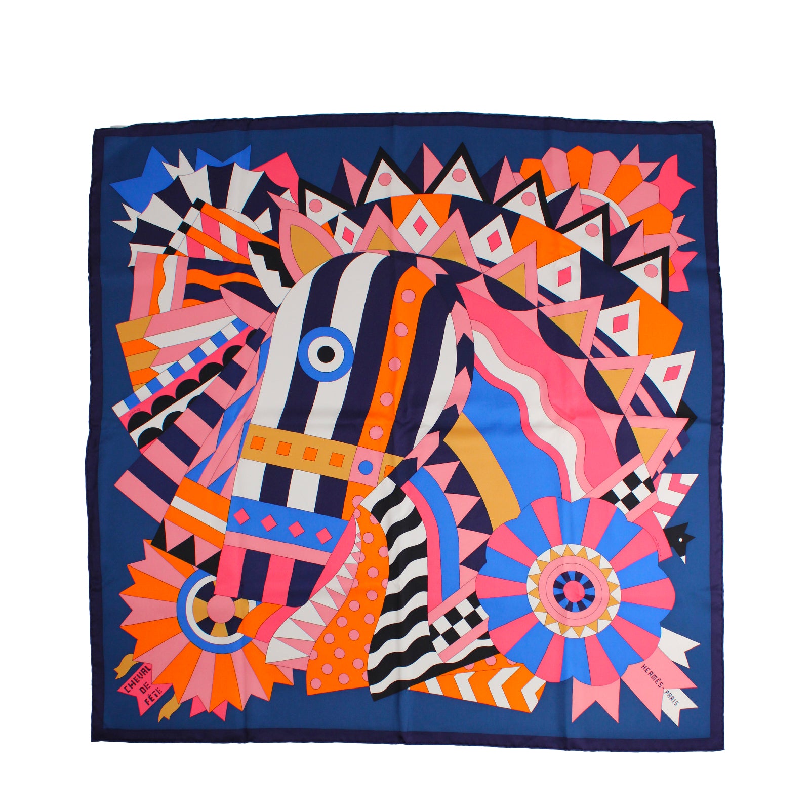 HERMÈS - Carré 90 Party Horse