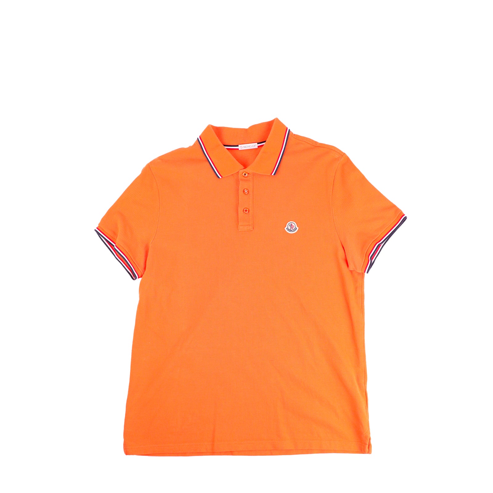 MONCLER - Polo en coton orange (M)