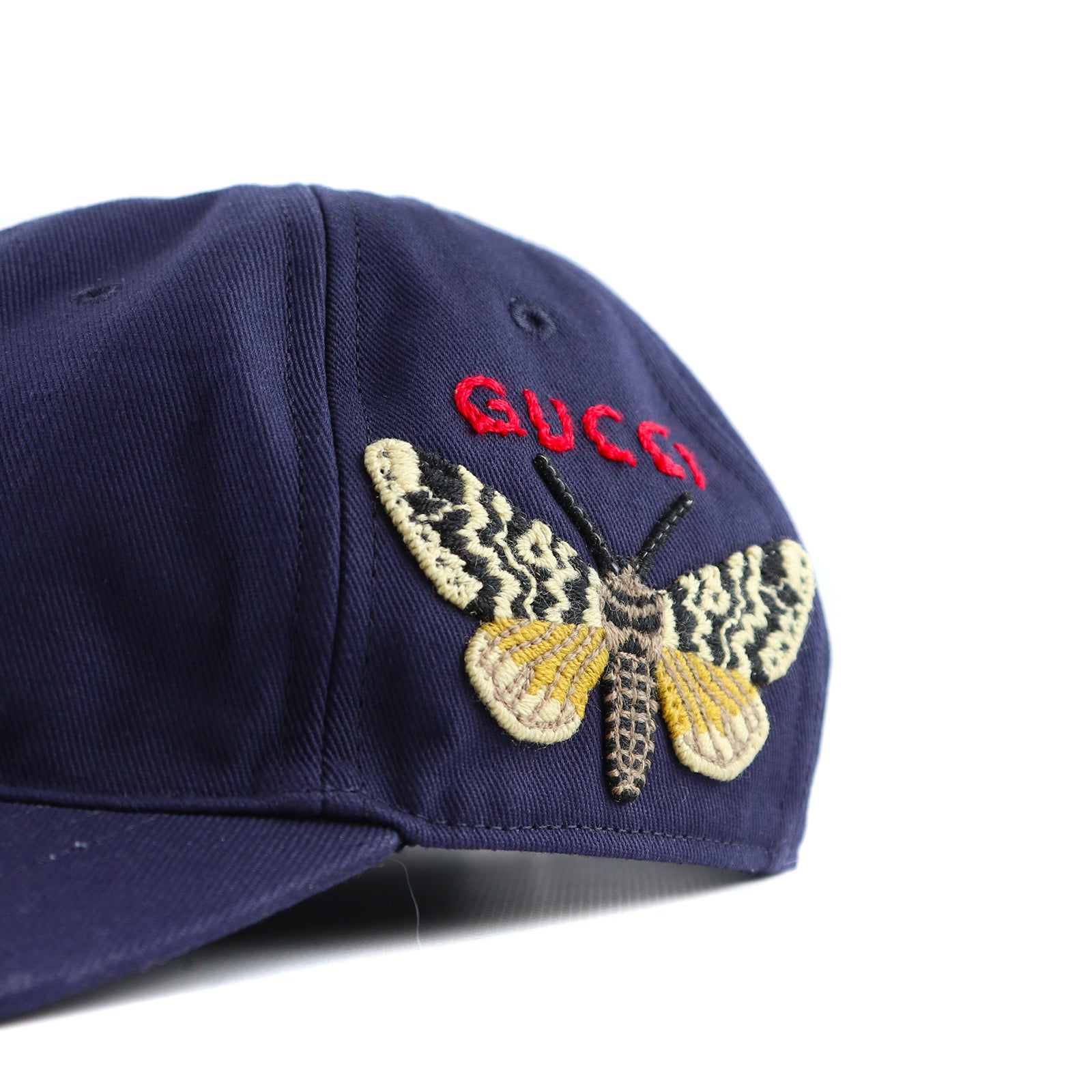 GUCCI - Casquette en toile bleu marine (M)