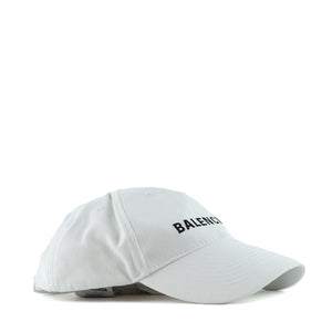 BALENCIAGA - White canvas cap (L)