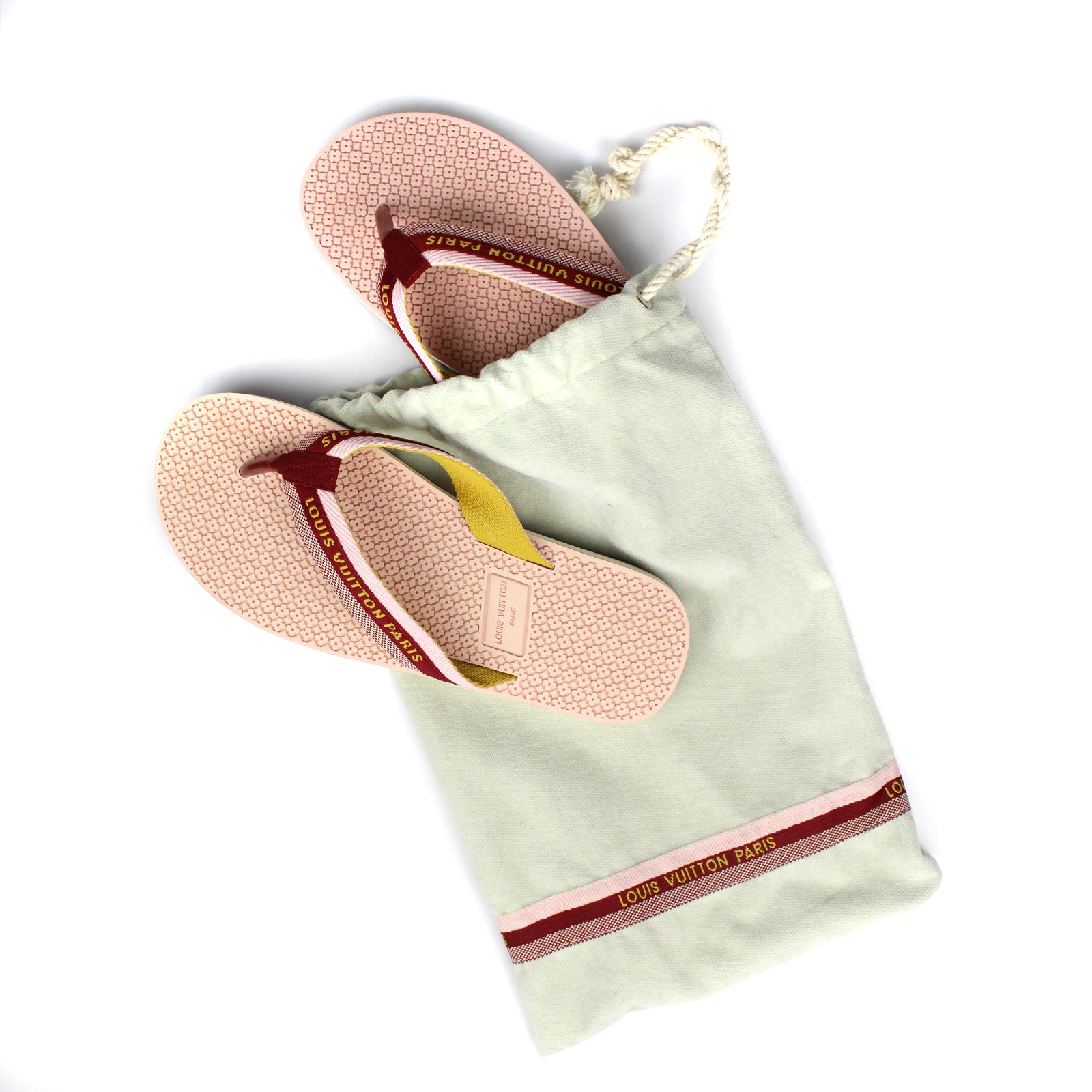LOUIS VUITTON - Tongs en toile (T39)