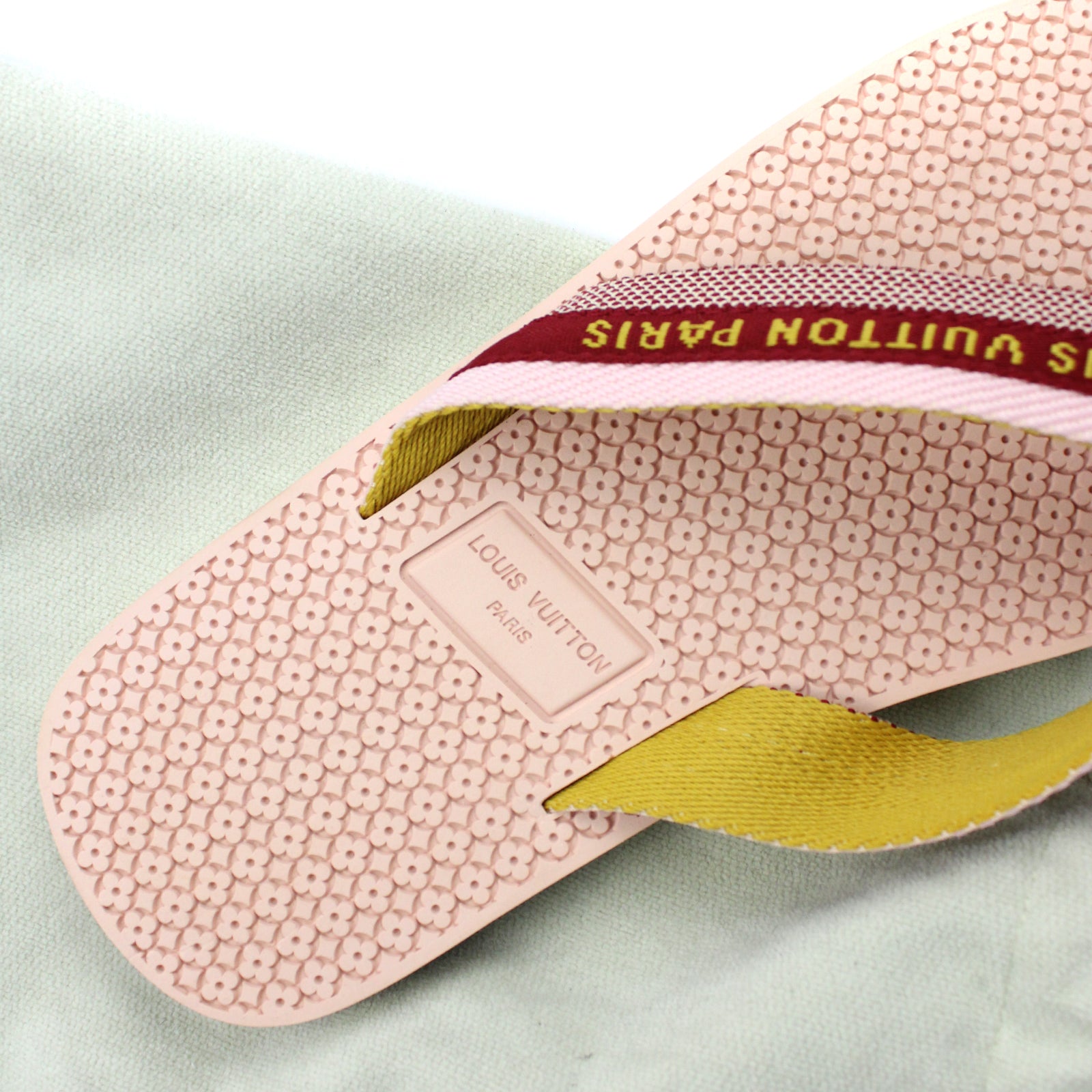 LOUIS VUITTON - Tongs en toile (T39)