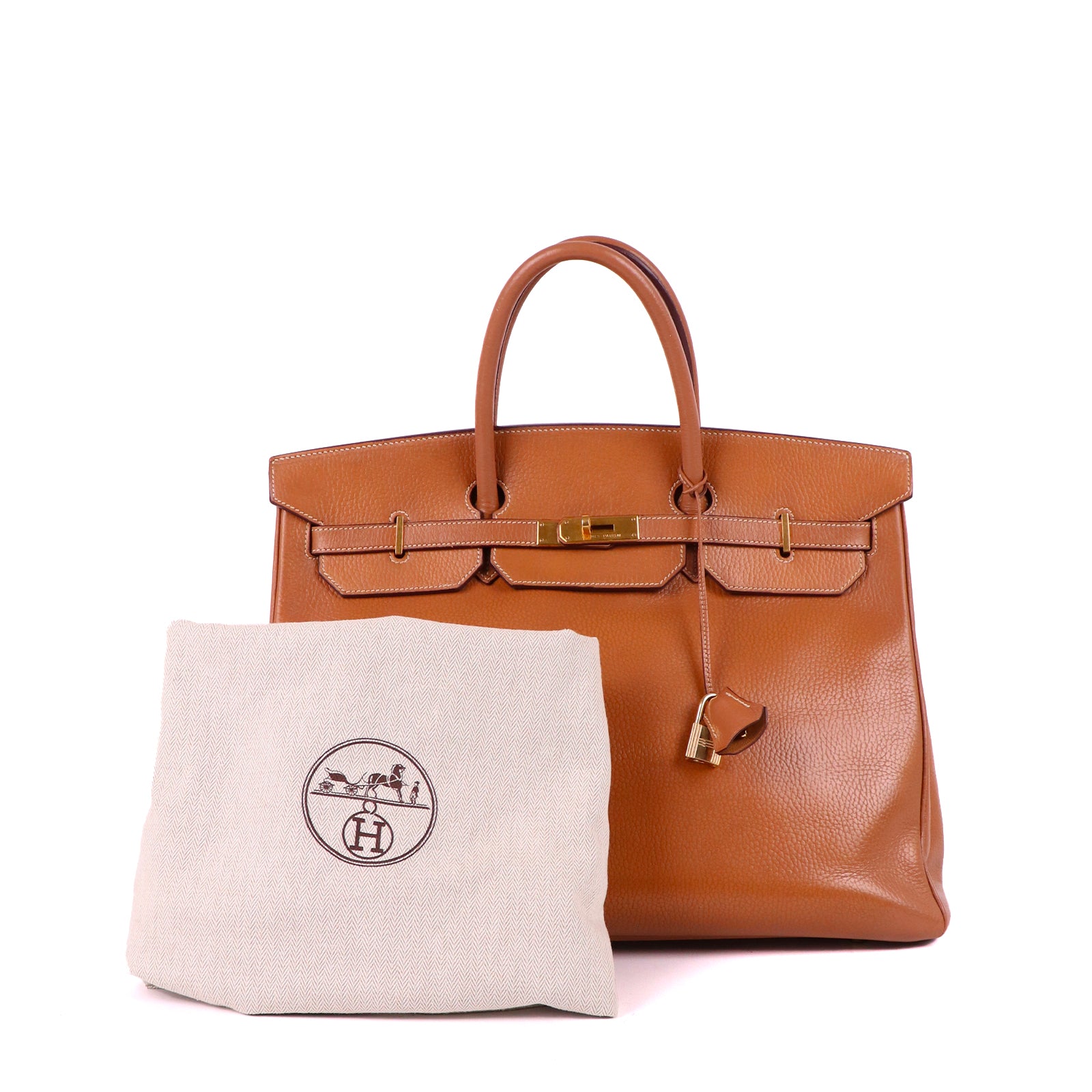HERMÈS - Birkin 40 en cuir togo gold