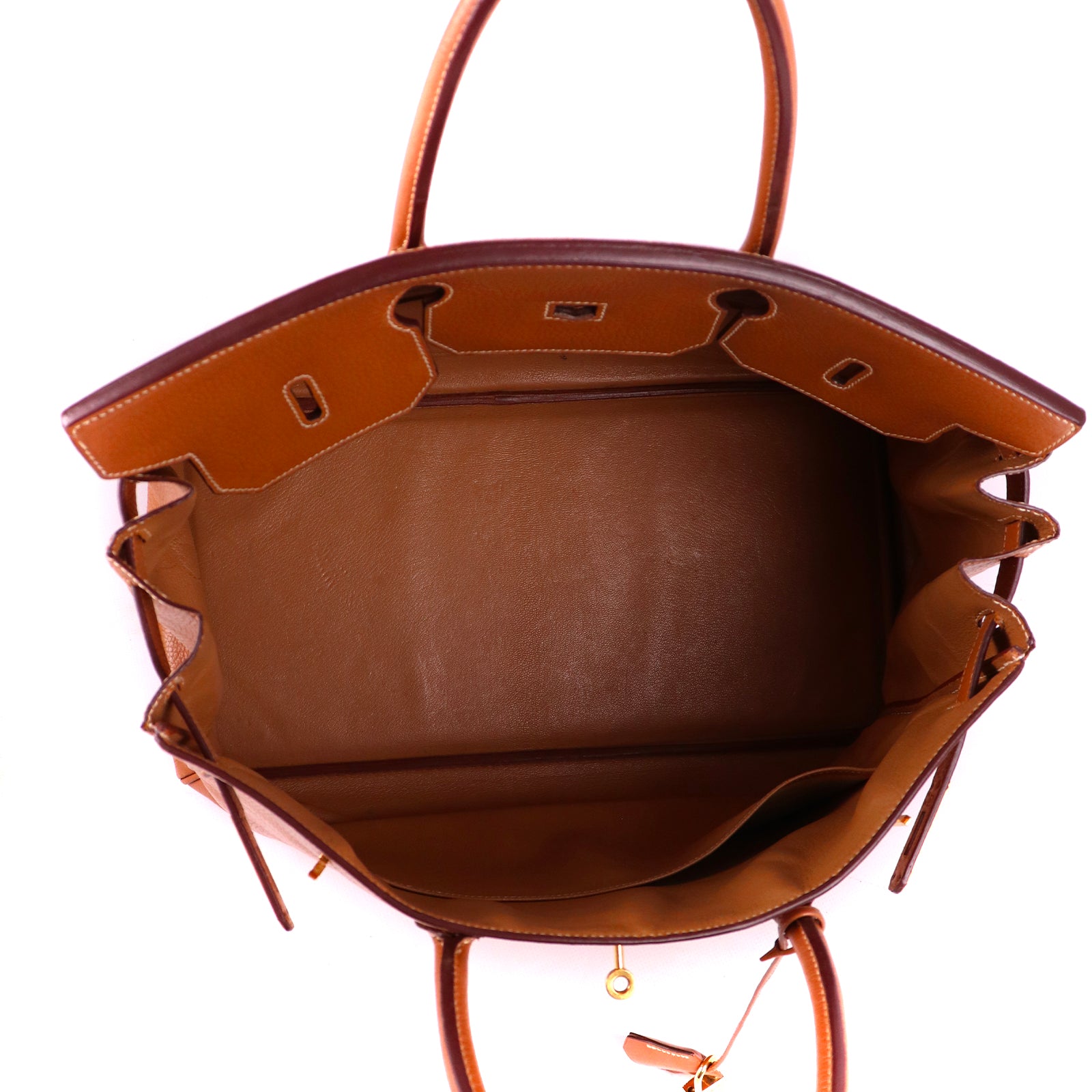 HERMÈS - Birkin 40 en cuir togo gold