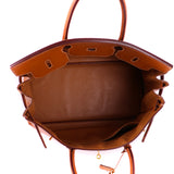 HERMÈS - Birkin 40 en cuir togo gold