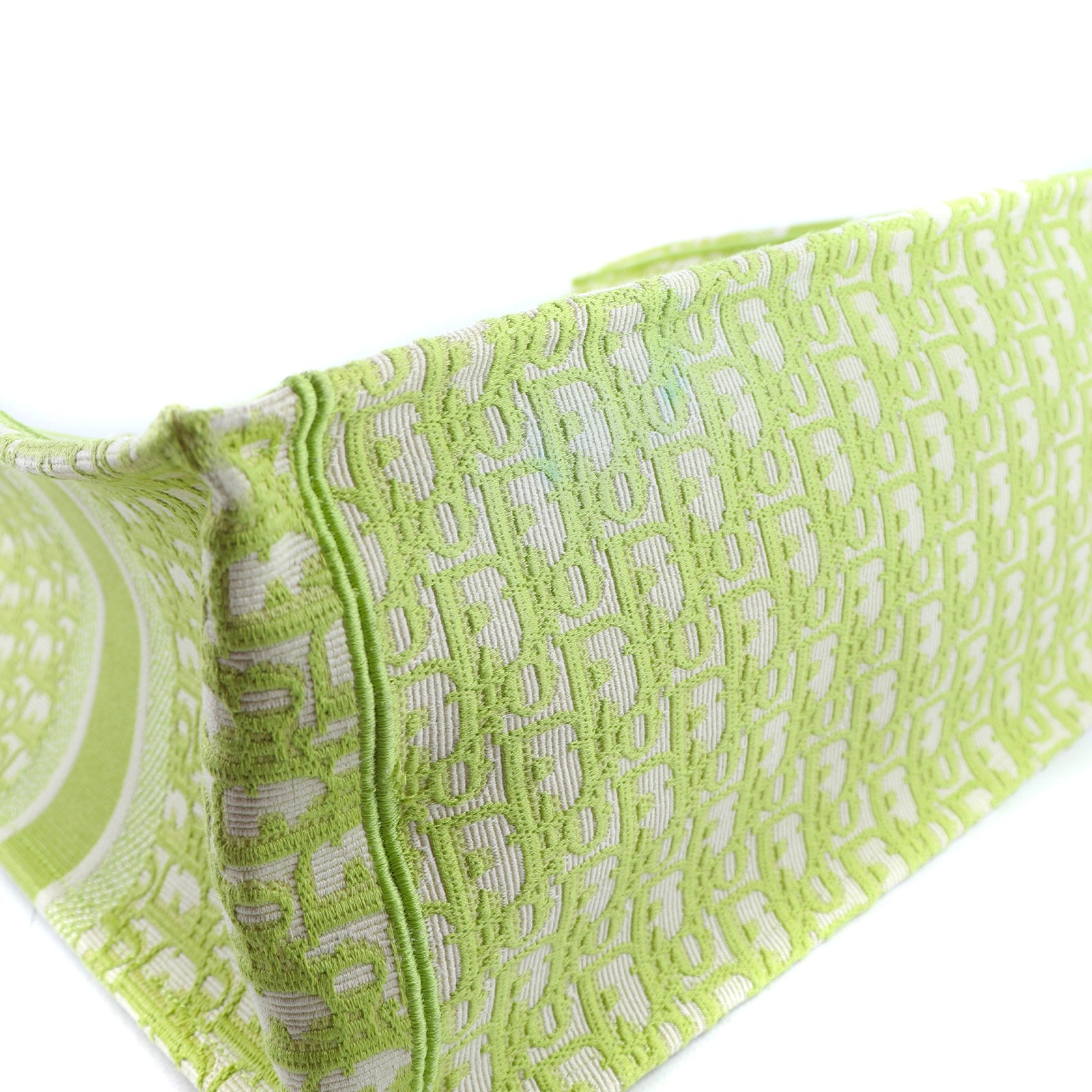 DIOR - Book Tote Large en toile Dior Oblique vert anis