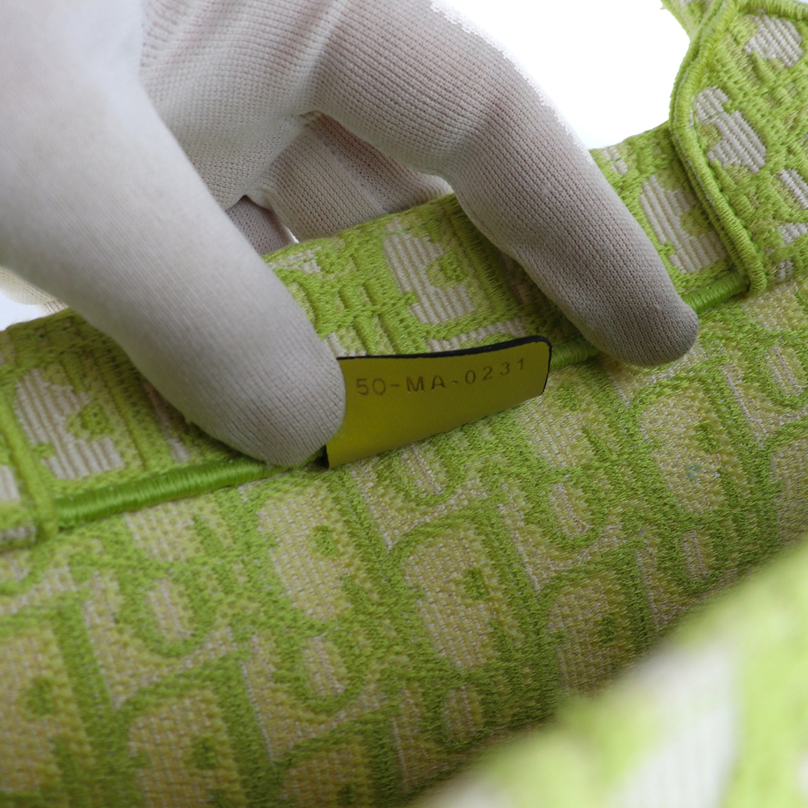 DIOR - Book Tote Large en toile Dior Oblique vert anis