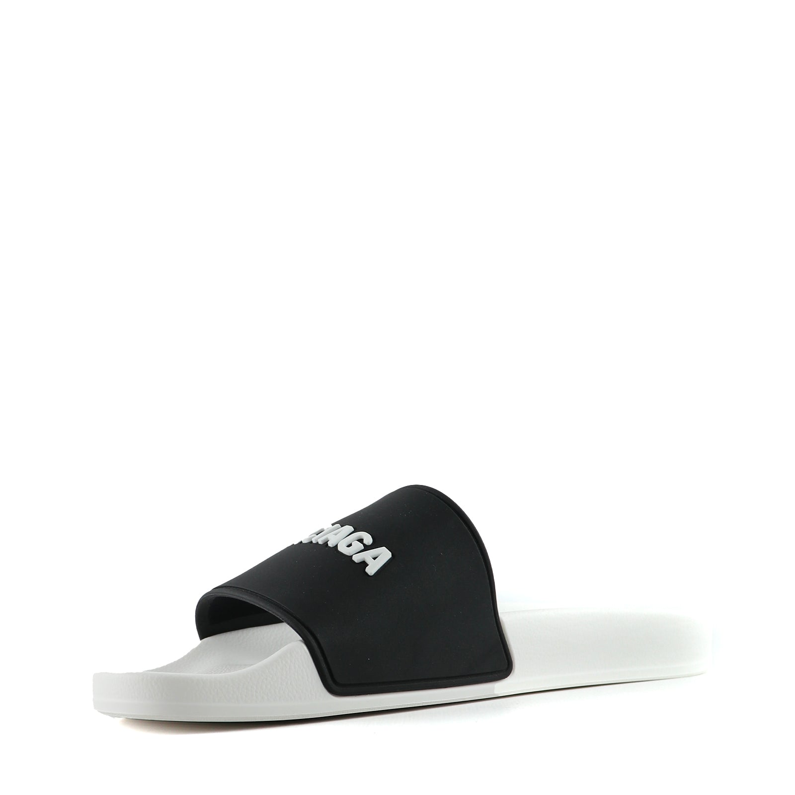 BALENCIAGA - Two-tone rubber sandals (T41)