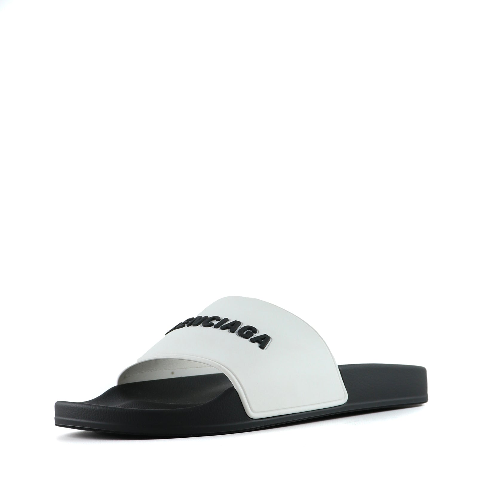 BALENCIAGA - Two-tone rubber sandals (T41)