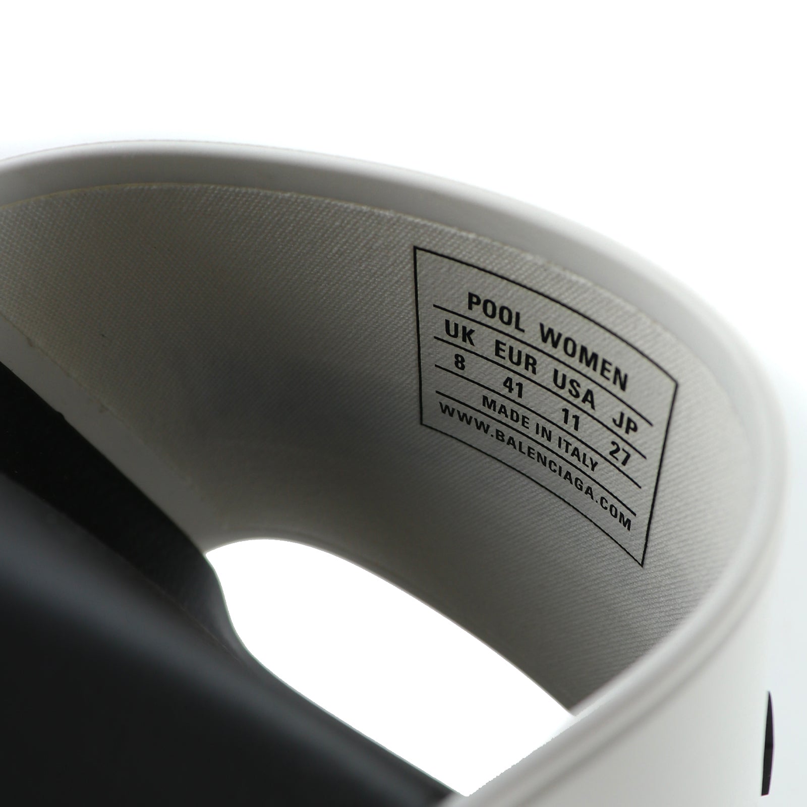 BALENCIAGA - Two-tone rubber sandals (T41)