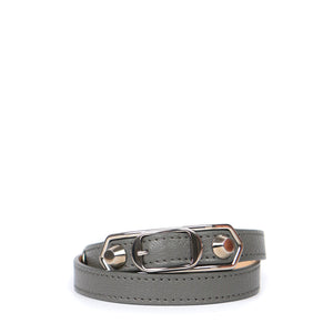 BALENCIAGA - Work triple tour leather bracelet