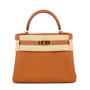 HERMÈS - Sac à bandoulière Kelly 28 en cuir togo