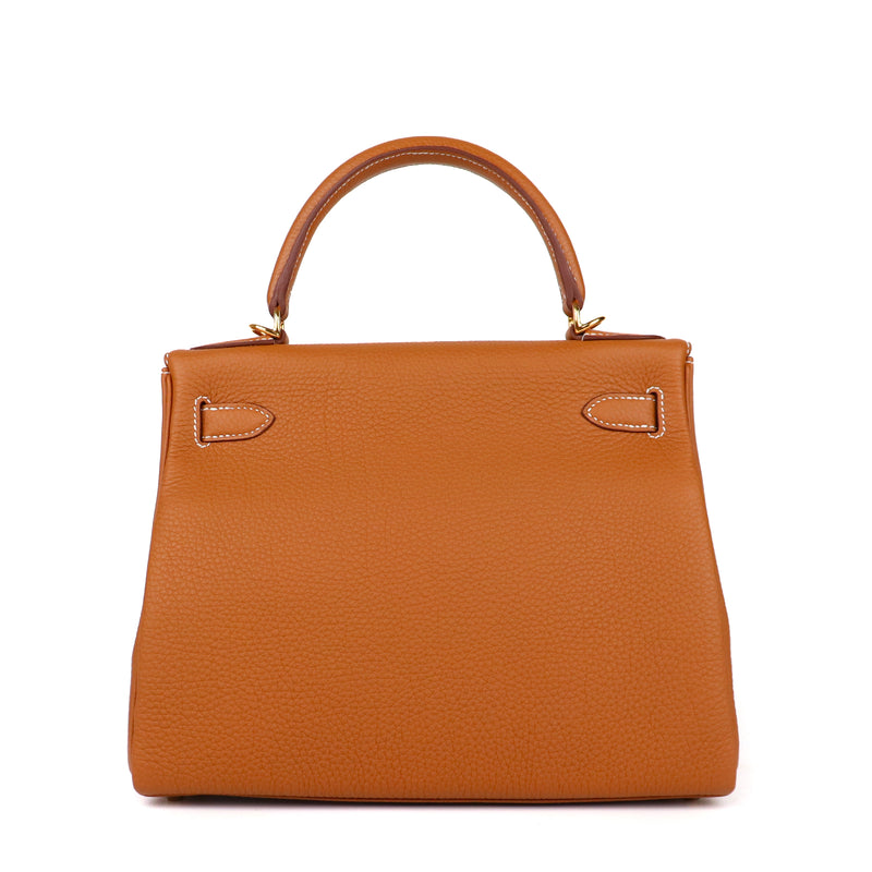 HERMÈS - Sac à bandoulière Kelly 28 en cuir togo
