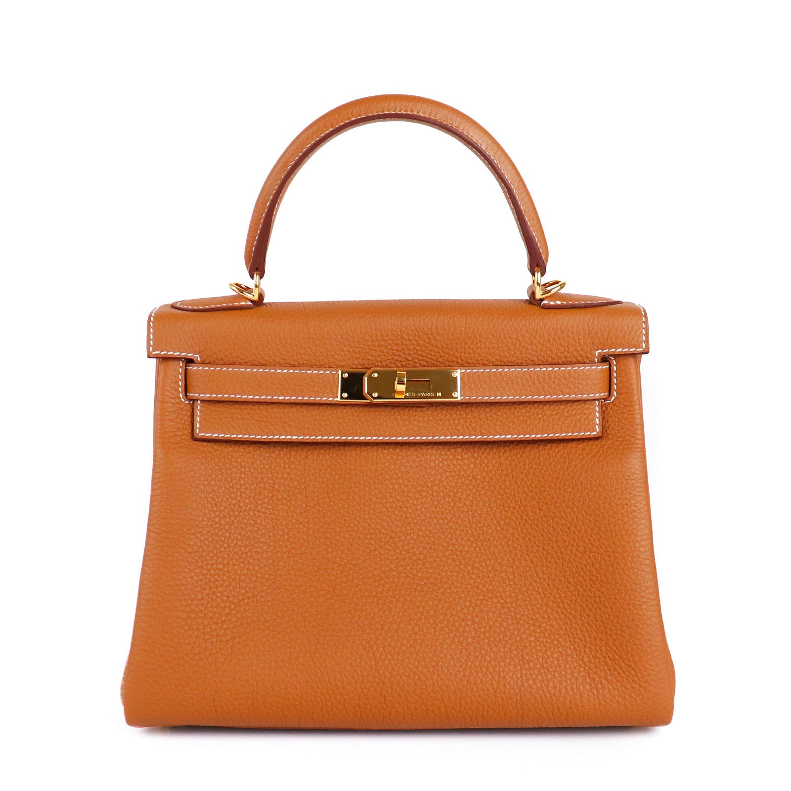 HERMÈS - Sac à bandoulière Kelly 28 en cuir togo