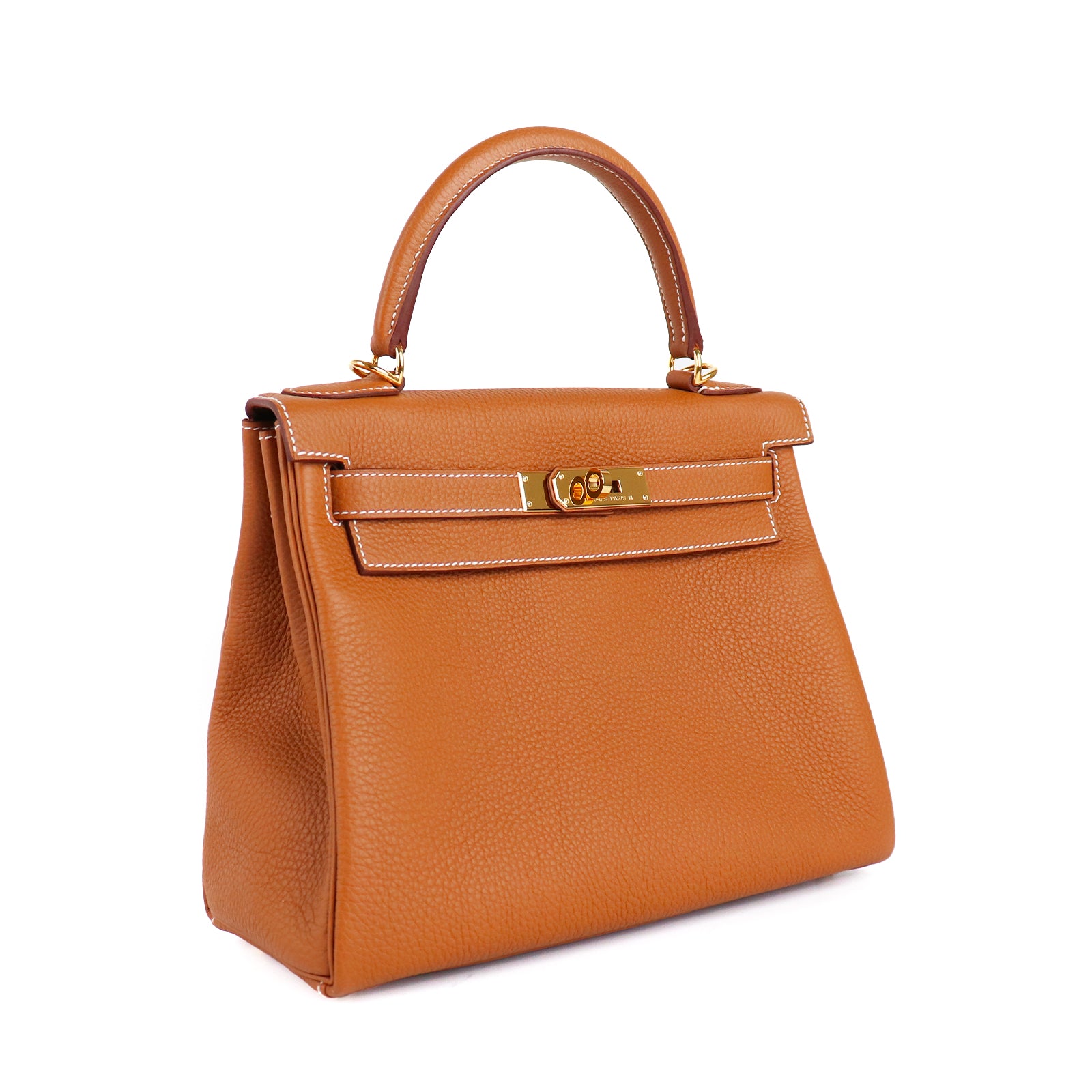HERMÈS - Sac à bandoulière Kelly 28 en cuir togo