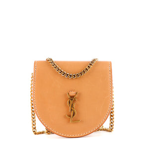 SAINT LAURENT - Sac à bandoulière Kaia en cuir lisse beige