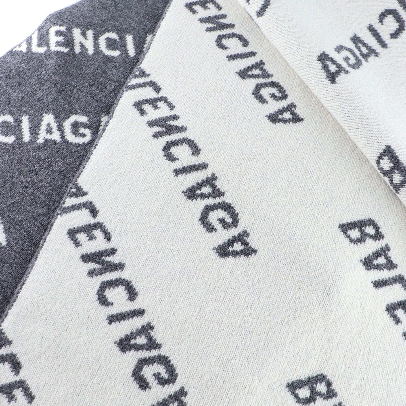 BALENCIAGA - Écharpe en laine monogrammée