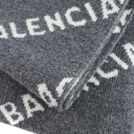 BALENCIAGA - Écharpe en laine monogrammée