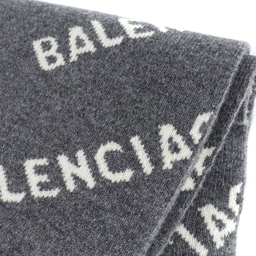 BALENCIAGA - Écharpe en laine monogrammée