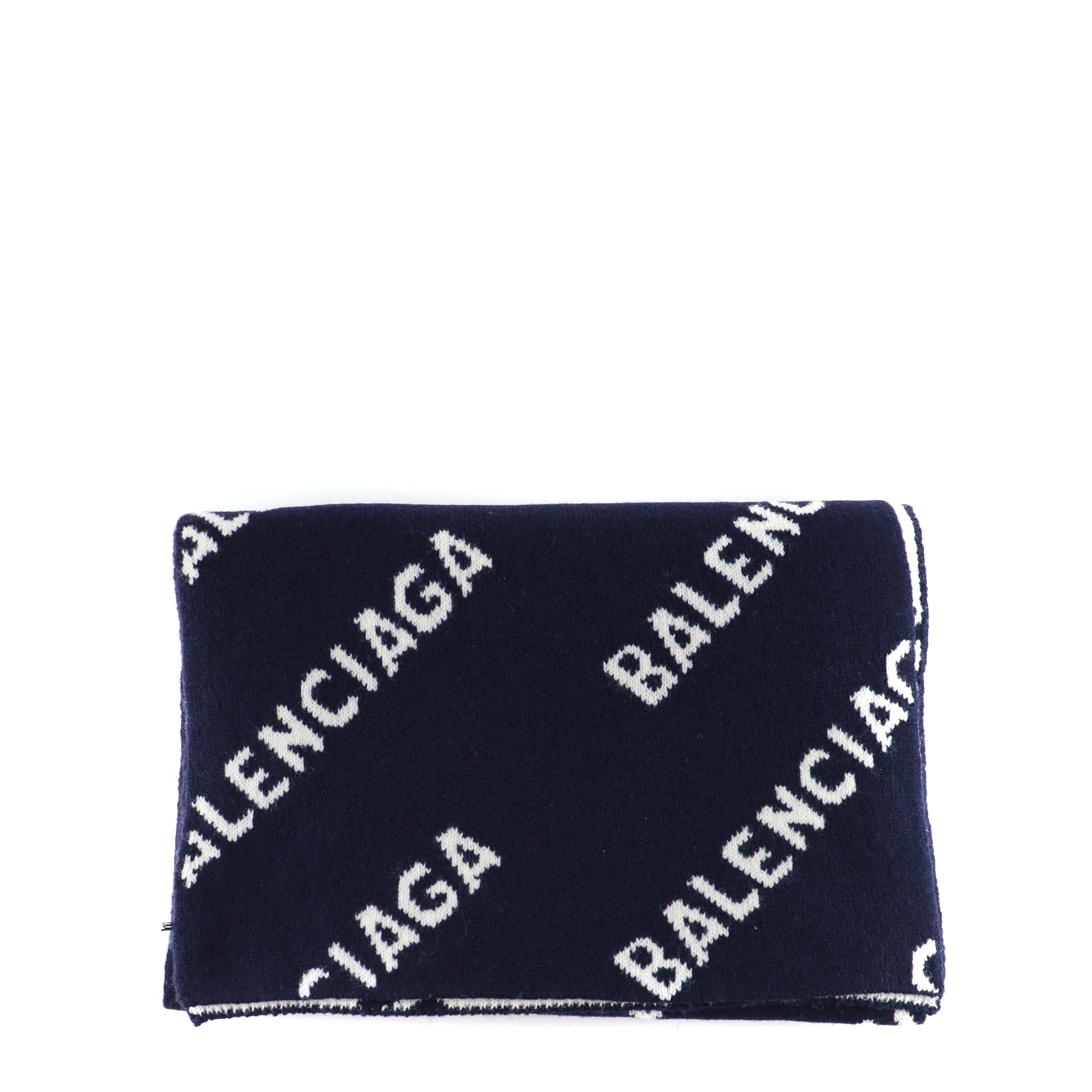 BALENCIAGA - Écharpe en laine monogrammée