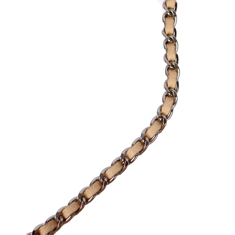 CHANEL - Sac Timeless en cuir grainé beige
