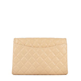 CHANEL - Sac Timeless en cuir grainé beige
