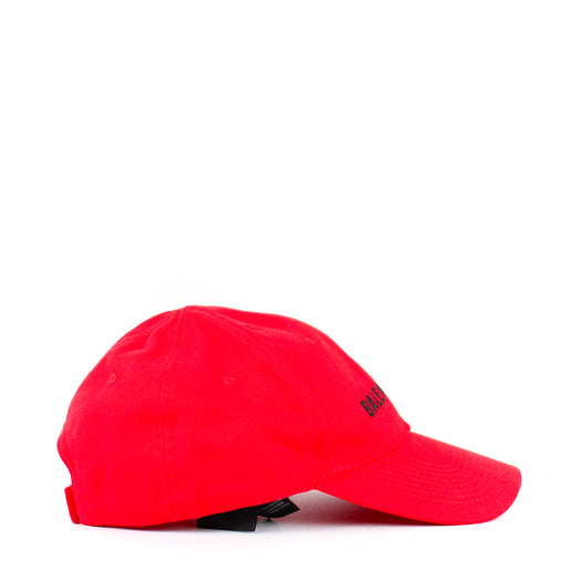 BALENCIAGA - Casquette en toile rouge