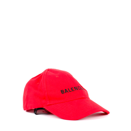 BALENCIAGA - Casquette en toile rouge