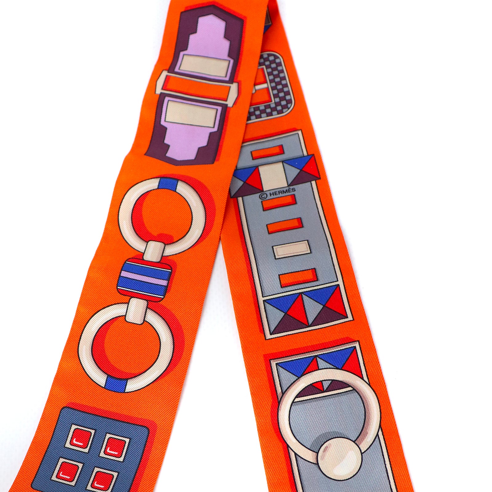HERMÈS - Twilly en soie
