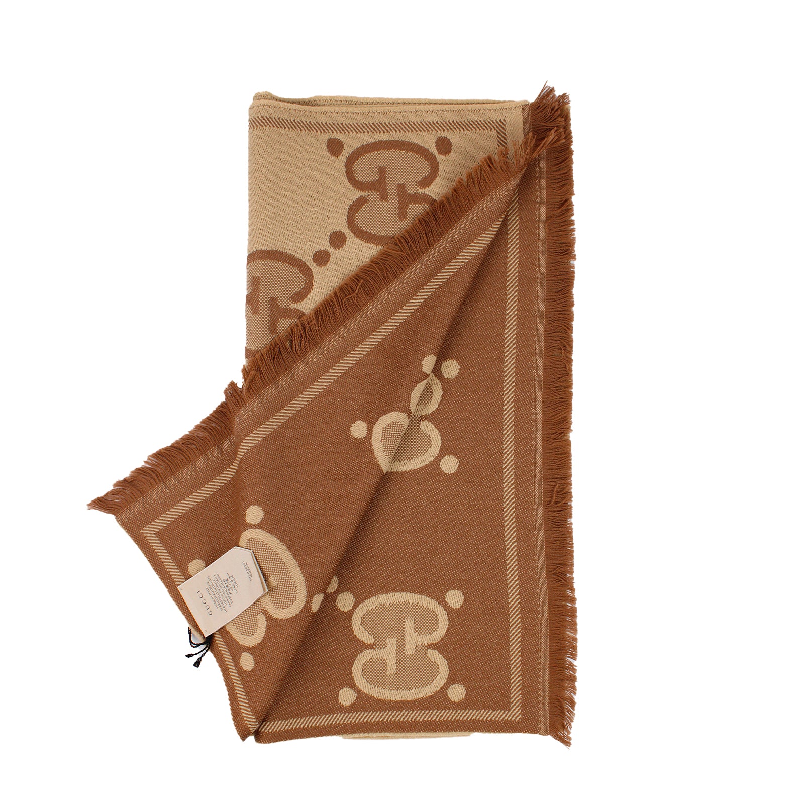 GUCCI - Echarpe en maille maxi GG